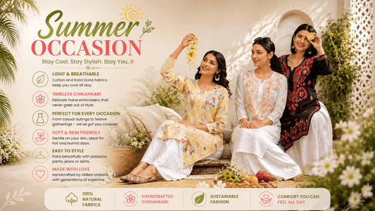 How to Stay Stylish and Comfortable During Summer with Chikankari Clothing