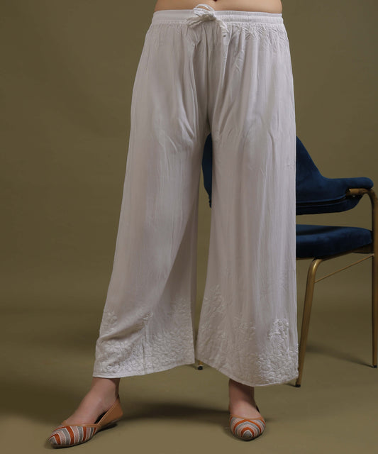NEA Chikankari Straight Palazzo Plus Size