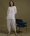 NEA Chikankari White Cambric Cotton Short Top