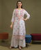 NEA Chikankari White Cotton Kurti With Multicolour Embroidery