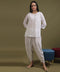 NEA Chikankari White Cotton Short Kurti With Laces