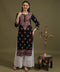 NEA Chikankari Black Cotton Kurti With Shaded Peach Embroidery