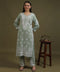 NEA Chikankari Handcrafted Rayon Palazzo Set - Ice Green