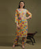 NEA Chikankari Rayon Printed Yellow Palzzo Set With White Embroidery