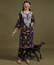 NEA Chikankari Rayon Printed Navy Blue Palazzo Set With White Embroidery