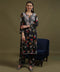 NEA Chikankari Rayon Printed Black Palazzo Set With White Embroidery