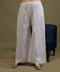 NEA Chikankari White Cotton Palazzo